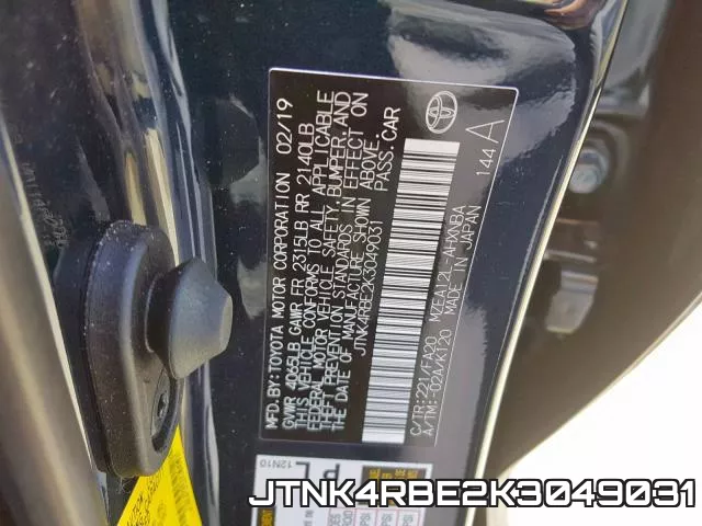 JTNK4RBE2K3049031 фото 2