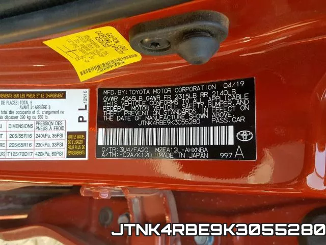 JTNK4RBE9K3055280 фото 2