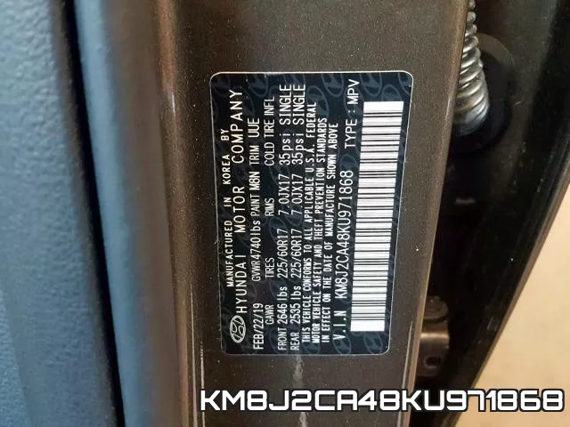 KM8J2CA48KU971868 фото 2