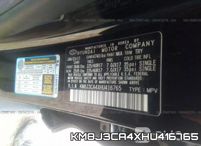 KM8J3CA4XHU416765 фото 10