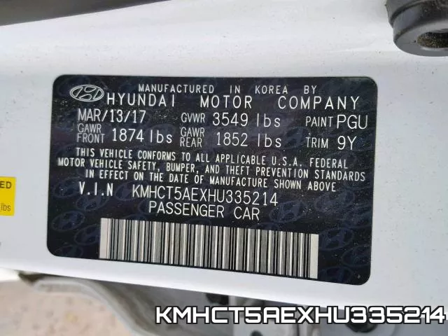 KMHCT5AEXHU335214 фото 2