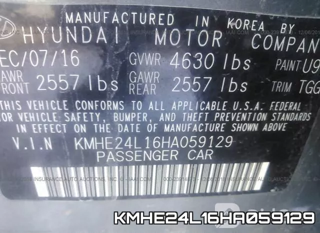 KMHE24L16HA059129 фото 10