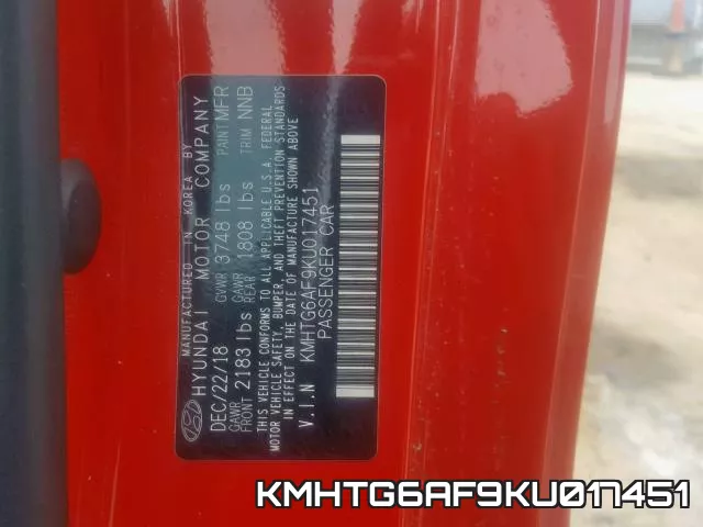 KMHTG6AF9KU017451 фото 2