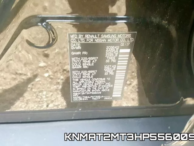KNMAT2MT3HP556009 фото 2