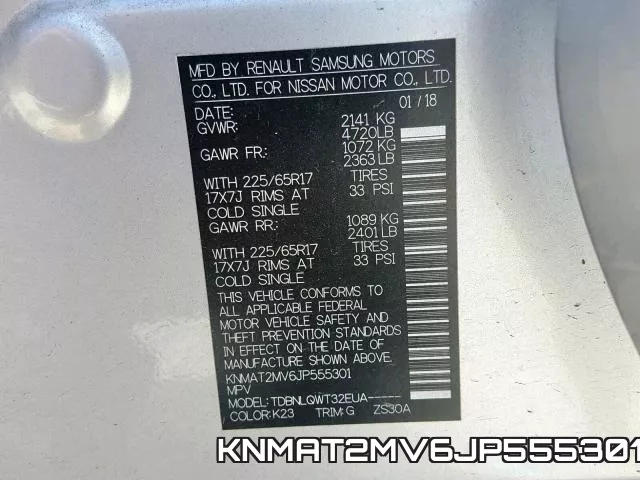 KNMAT2MV6JP555301 фото 2