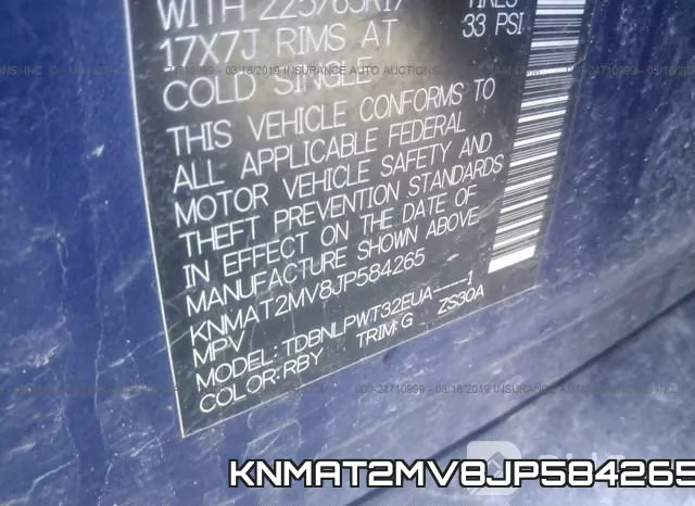 KNMAT2MV8JP584265 фото 9