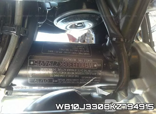 WB10J3308KZ794915 фото 2