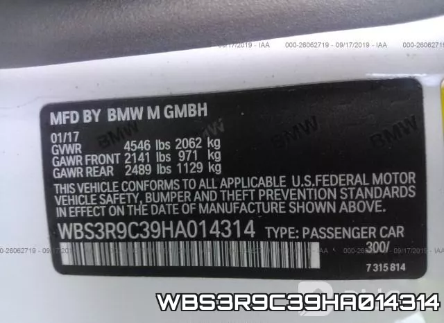 WBS3R9C39HA014314 фото 10