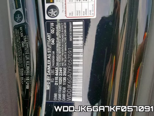 WDDJK6GA7KF057091 фото 2