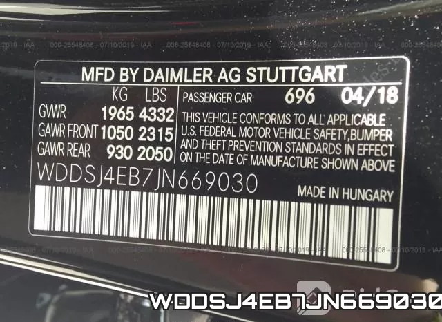 WDDSJ4EB7JN669030 фото 10