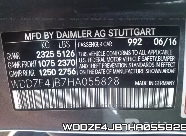 WDDZF4JB7HA055828 фото 10