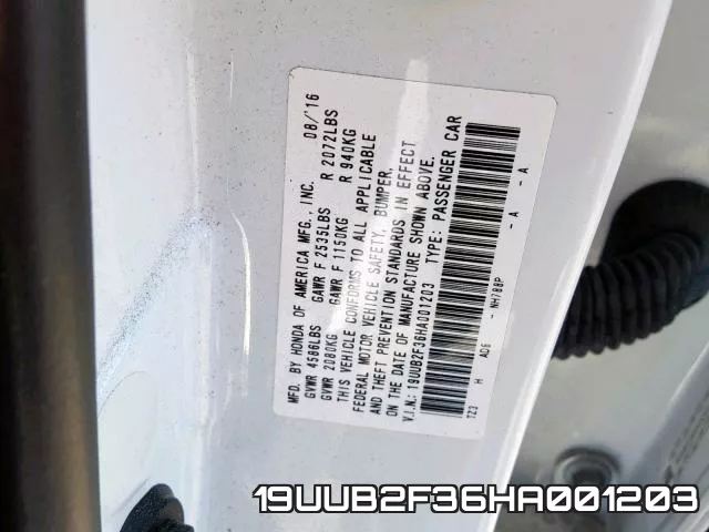 19UUB2F36HA001203 фото 2