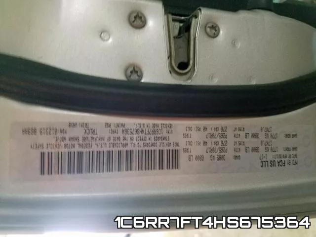 1C6RR7FT4HS675364 фото 2