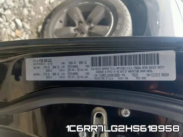 1C6RR7LG2HS618958 фото 2