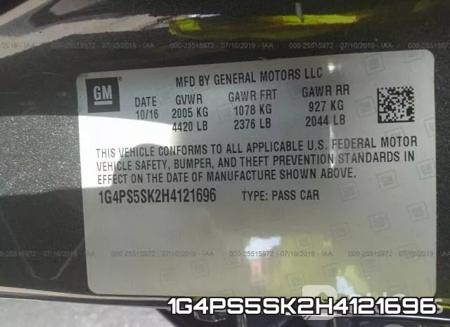 1G4PS5SK2H4121696 фото 10
