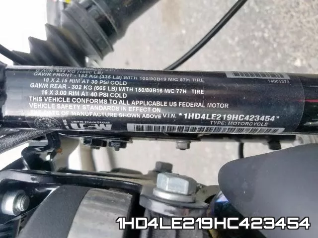 1HD4LE219HC423454 фото 2