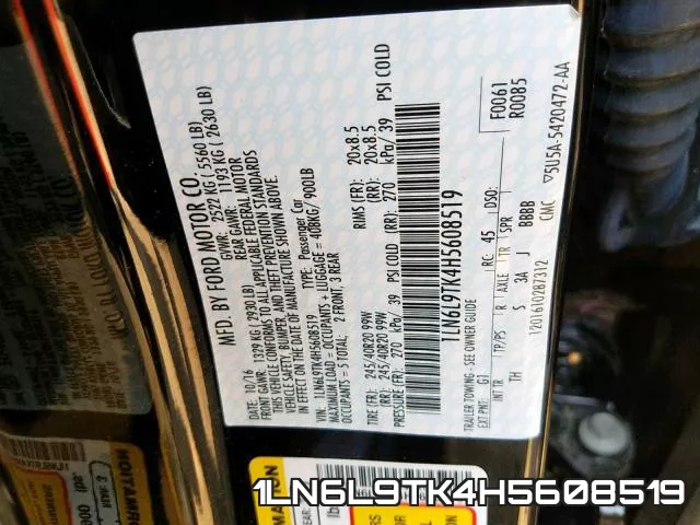 1LN6L9TK4H5608519 фото 2