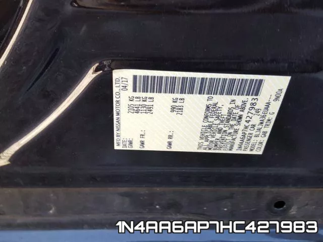 1N4AA6AP7HC427983 фото 2