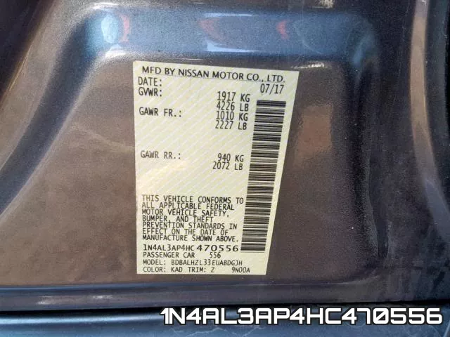1N4AL3AP4HC470556 фото 2