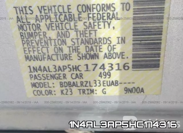 1N4AL3AP5HC174316 фото 10