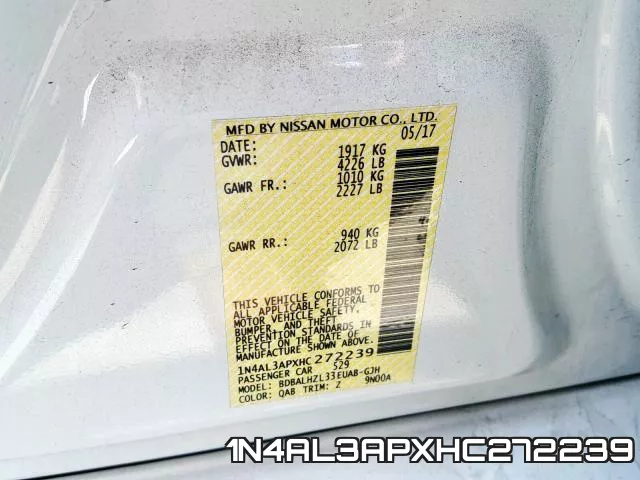 1N4AL3APXHC272239 фото 2