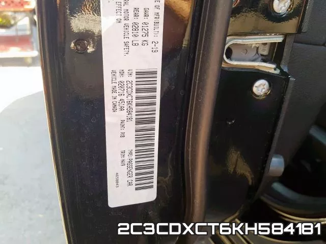 2C3CDXCT6KH584181 фото 2