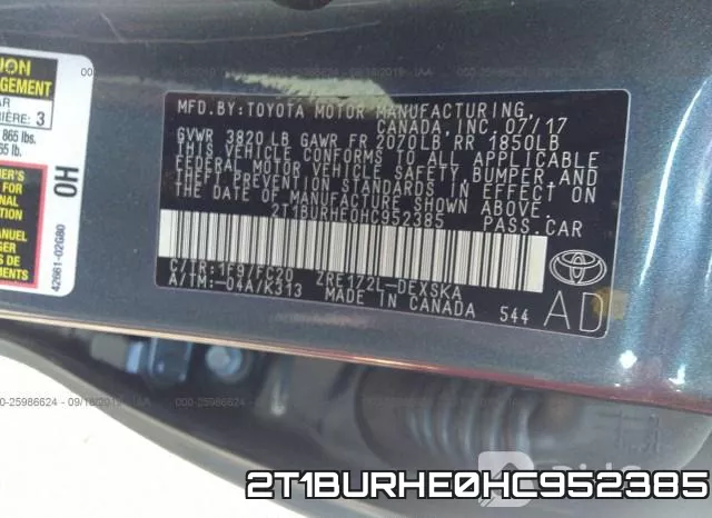2T1BURHE0HC952385 фото 10