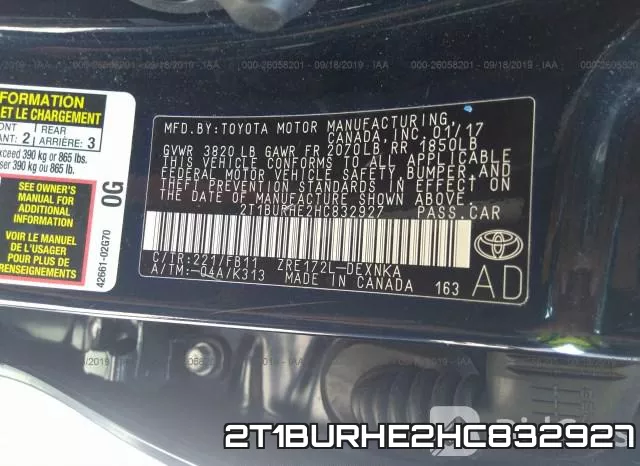 2T1BURHE2HC832927 фото 10