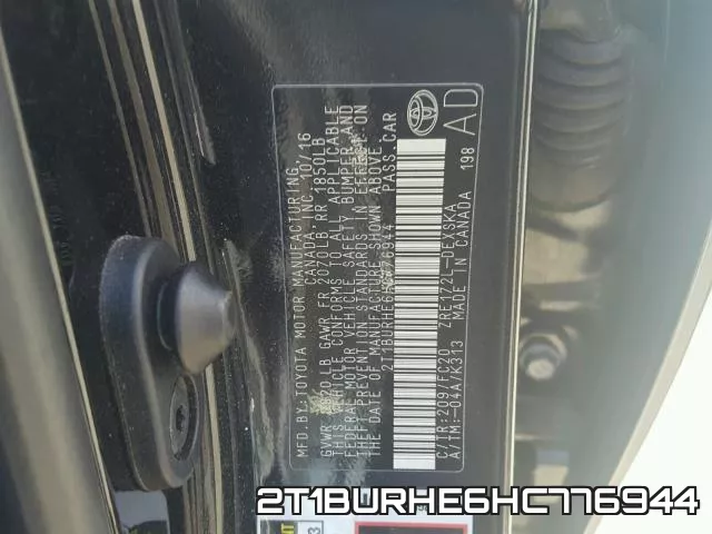 2T1BURHE6HC776944 фото 2