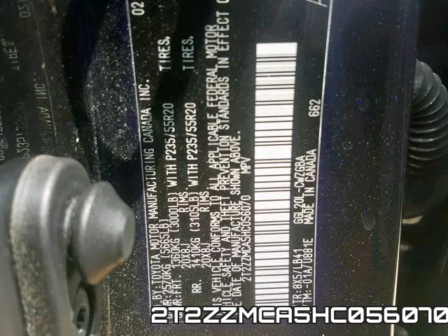 2T2ZZMCA5HC056070 фото 2