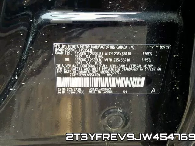 2T3YFREV9JW454769 фото 2