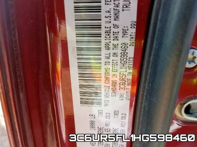 3C6UR5FL1HG598460 фото 2