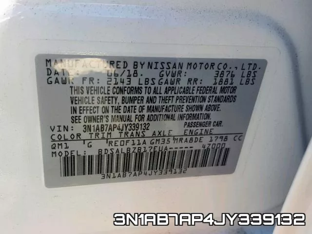 3N1AB7AP4JY339132 фото 2