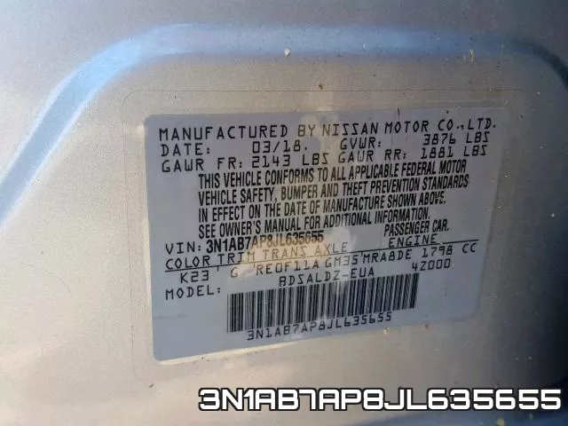 3N1AB7AP8JL635655 фото 2