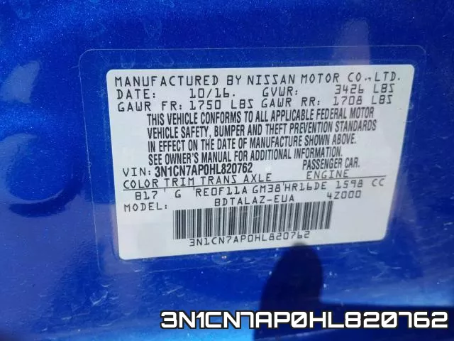 3N1CN7AP0HL820762 фото 2