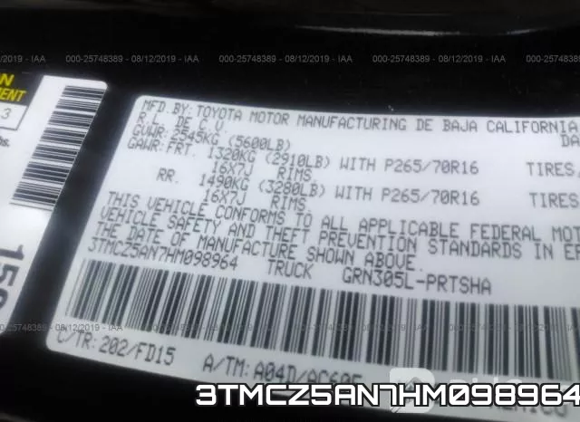 3TMCZ5AN7HM098964 фото 10