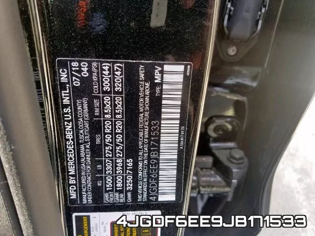 4JGDF6EE9JB171533 фото 2