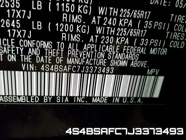 4S4BSAFC7J3373493 фото 2
