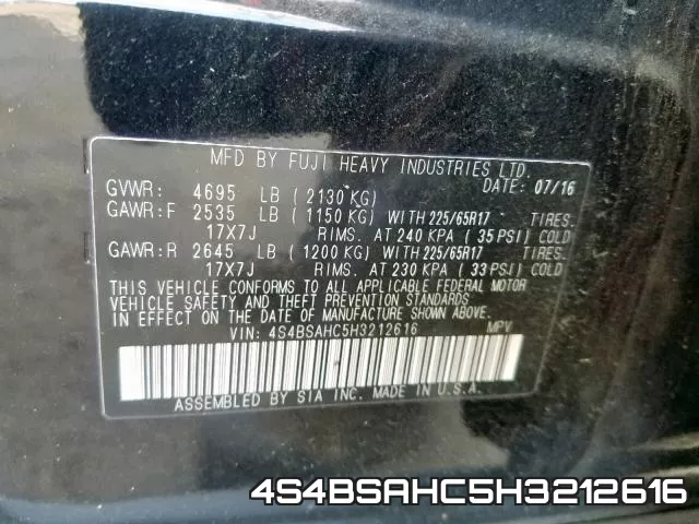 4S4BSAHC5H3212616 фото 2