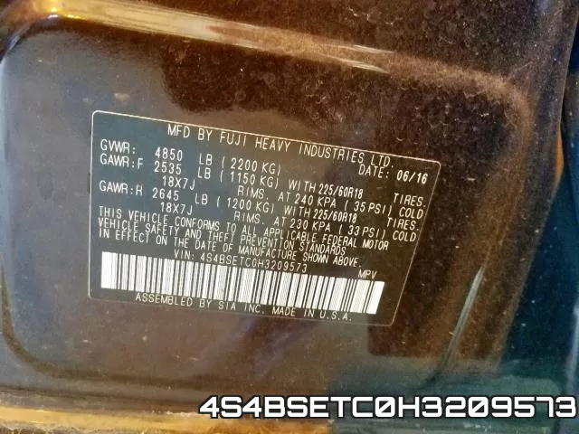 4S4BSETC0H3209573 фото 2