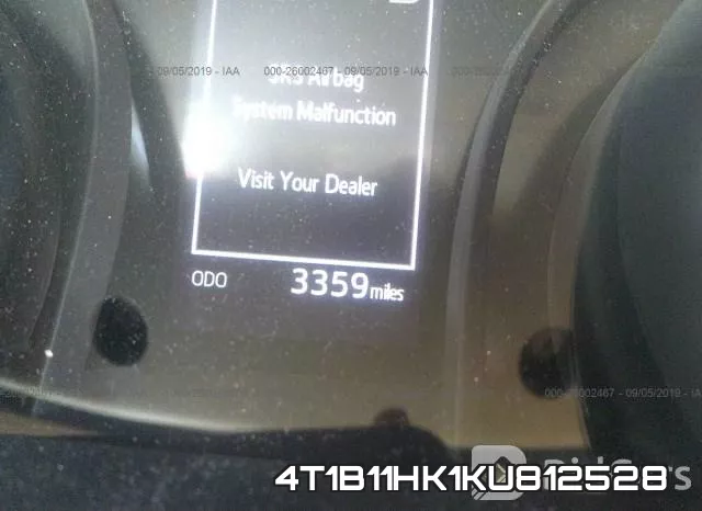 4T1B11HK1KU812528 фото 7