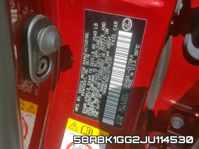 58ABK1GG2JU114530 фото 2
