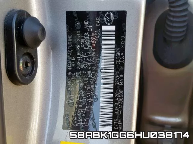 58ABK1GG6HU038174 фото 2