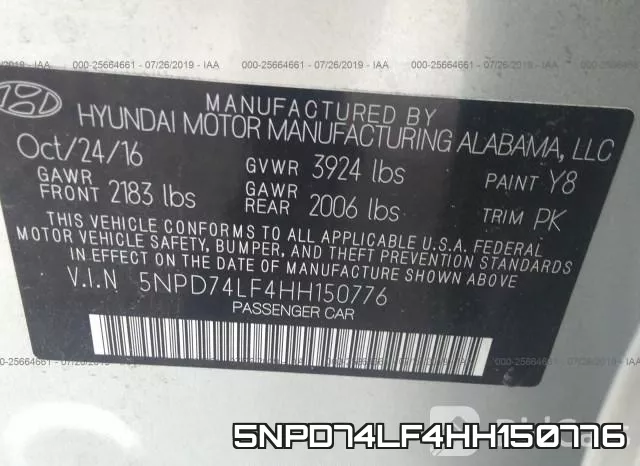 5NPD74LF4HH150776 фото 10