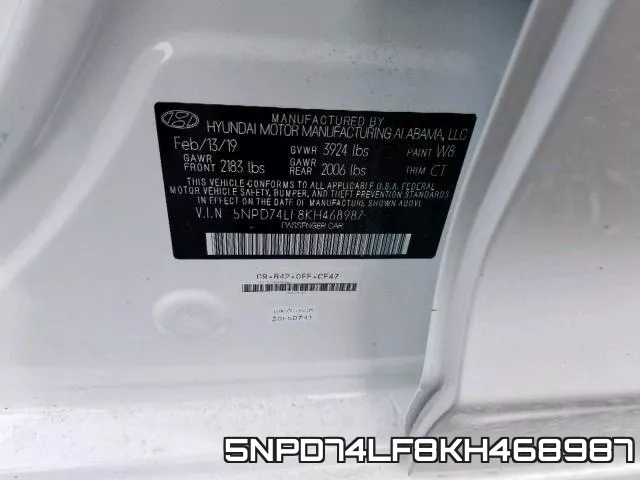 5NPD74LF8KH468987 фото 2