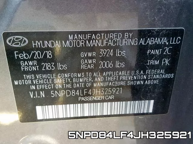 5NPD84LF4JH325921 фото 2