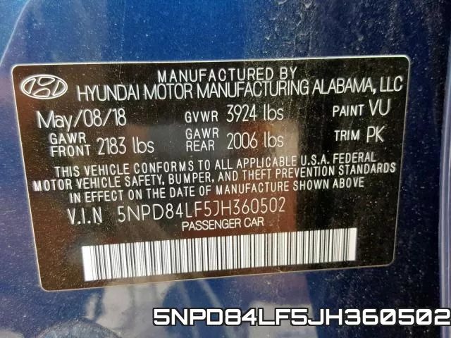 5NPD84LF5JH360502 фото 2
