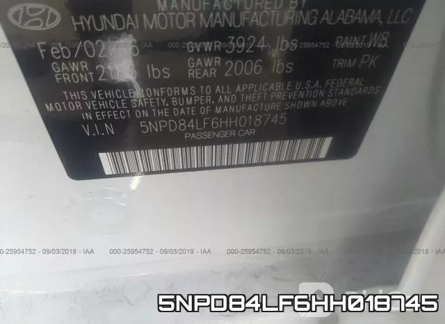 5NPD84LF6HH018745 фото 10