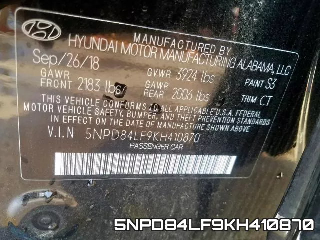 5NPD84LF9KH410870 фото 2