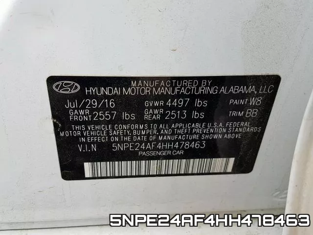 5NPE24AF4HH478463 фото 2